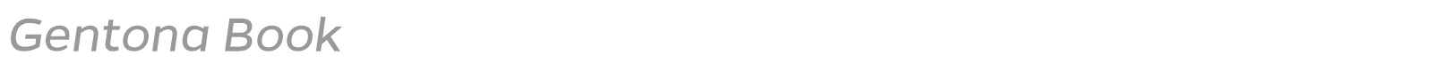 Gentona Book font preview